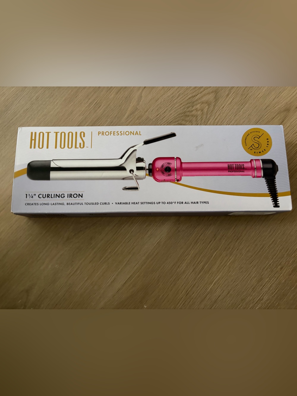 Hot Tools Professional Fast Heat Up Titanium Curling Iron/Wand, 1 1/4 Inches